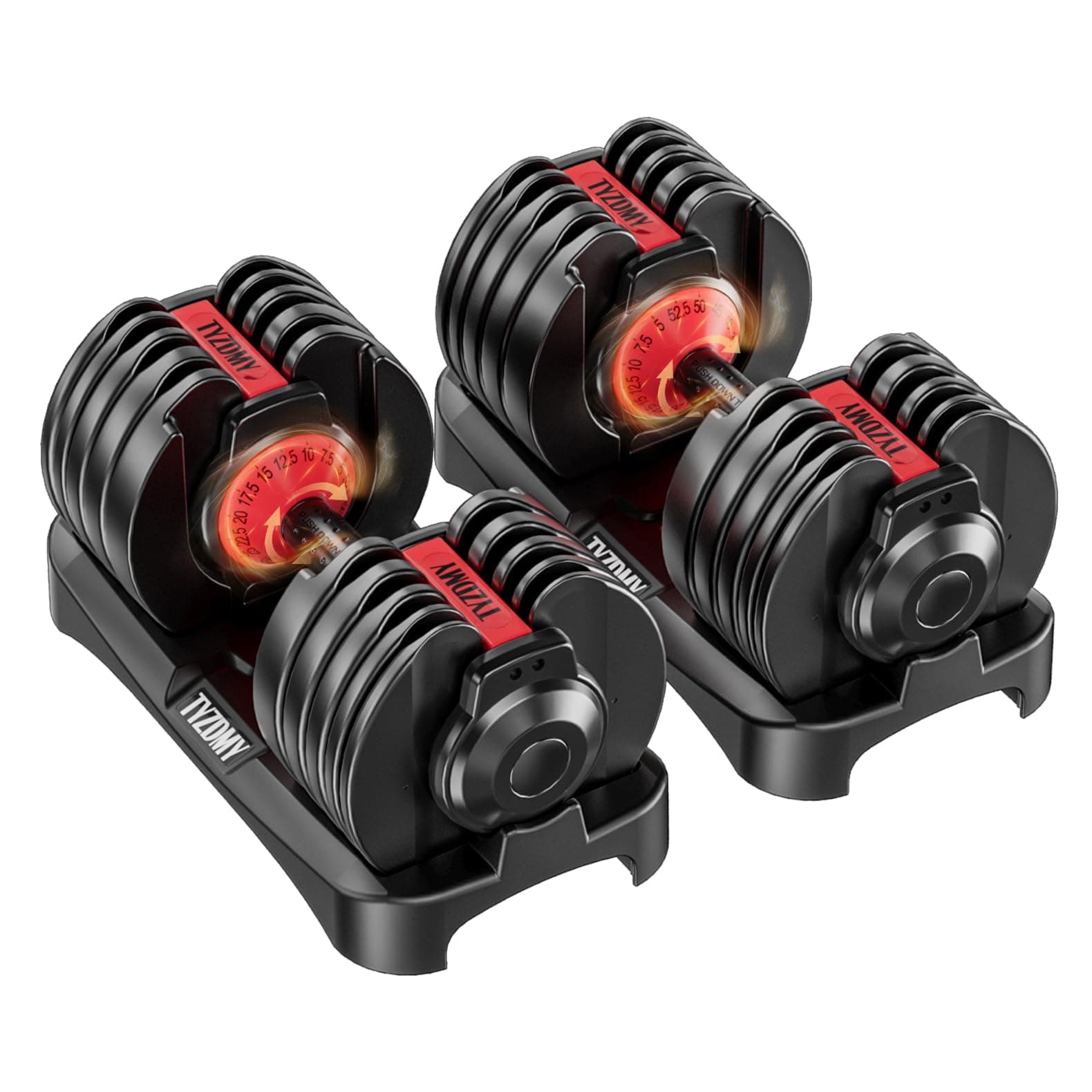 TYZDMY Adjustable Dumbbells Set, Adjustable Equipment